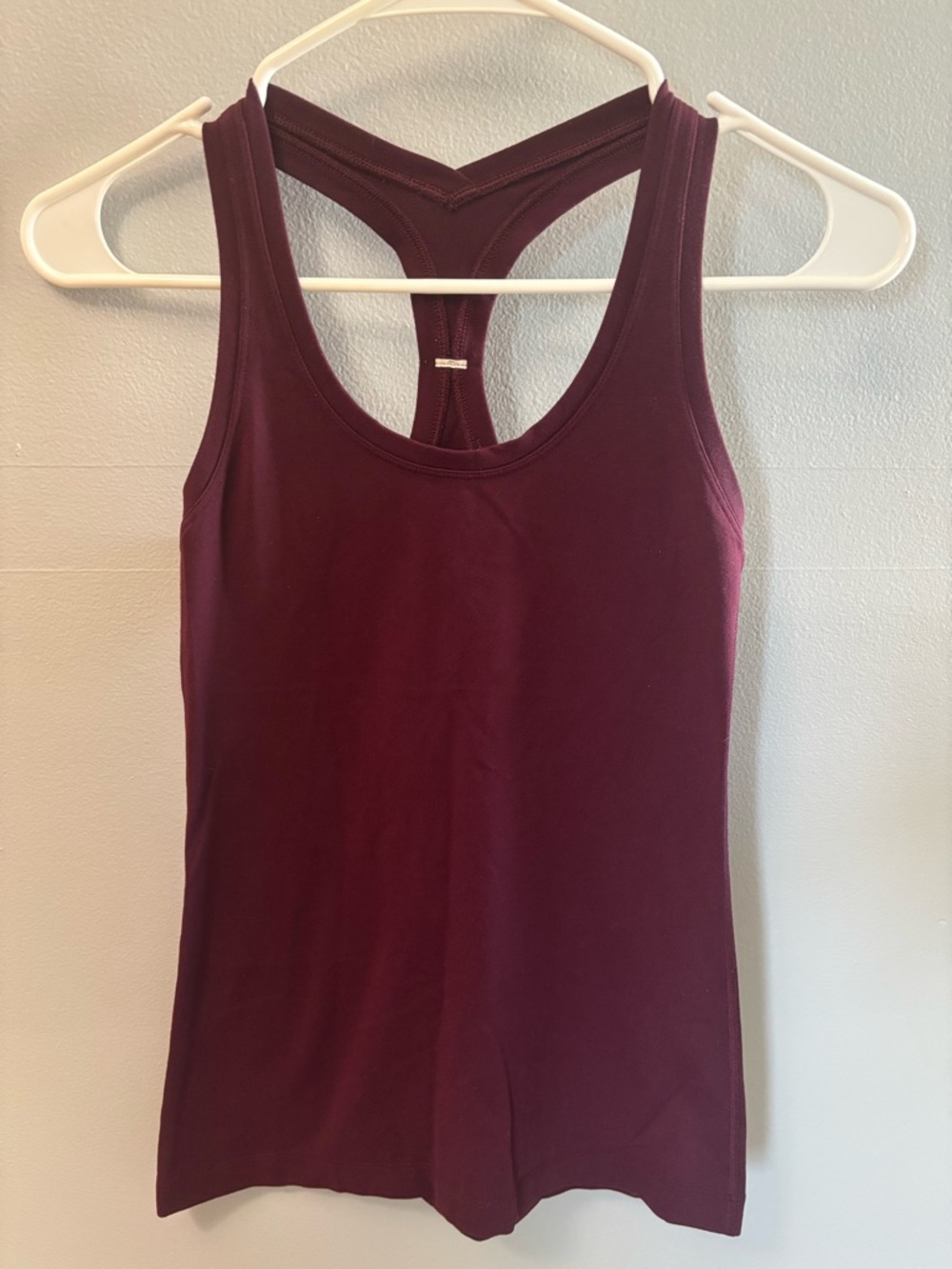 lululemon athletica Racerback Tank Top - Burgundy/Wine Colored